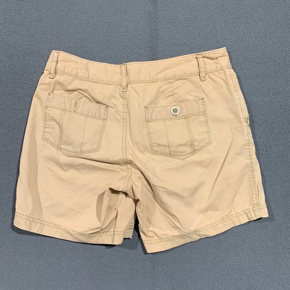 Eddie Bauer Women's Shorts Size 2 Set of 3 Cotton Blend Casual Khaki Coral Green - Picture 9 of 10